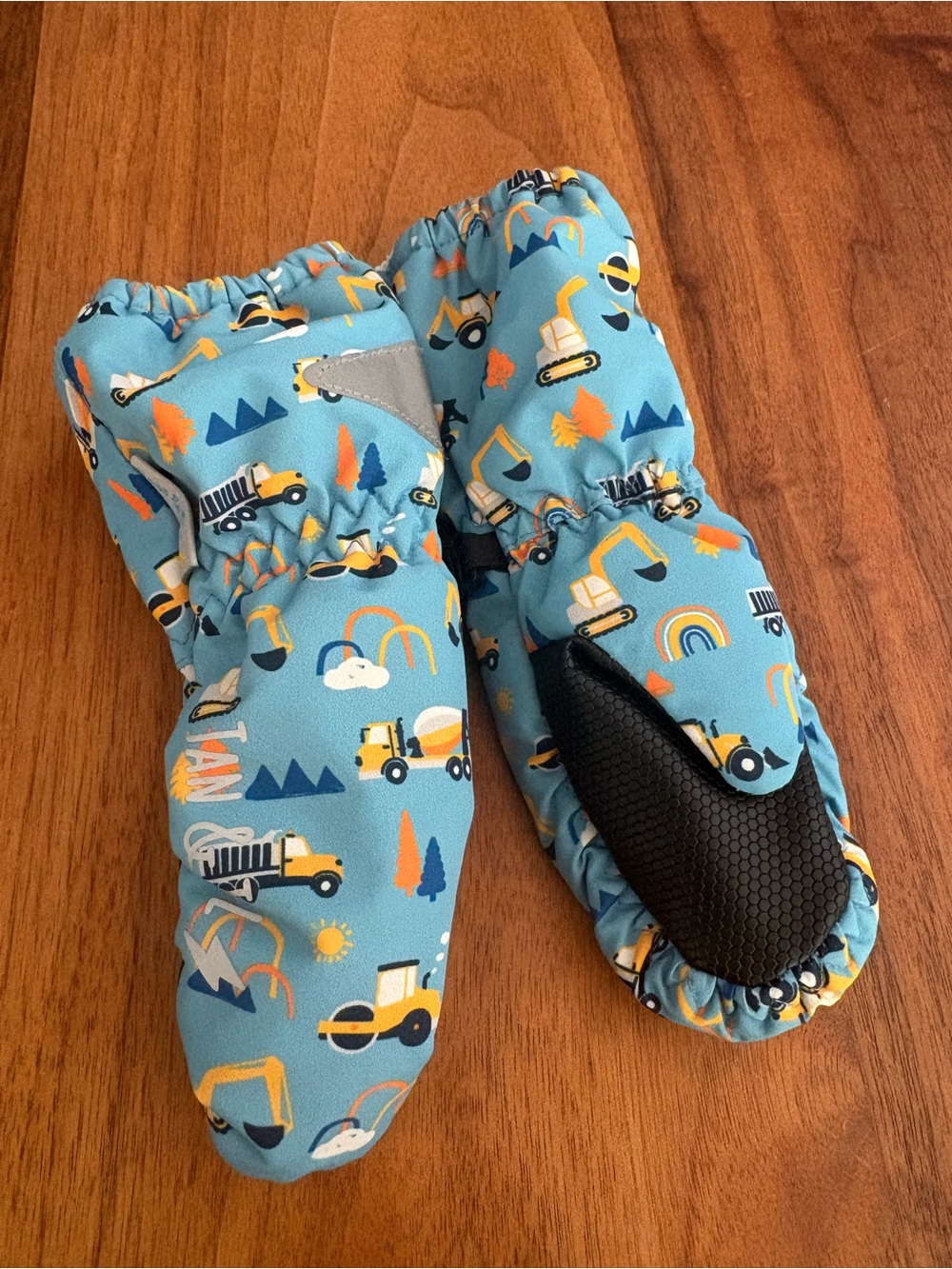 Jan & Jul Baby / Toddler Construction Trucks Print Mittens XS